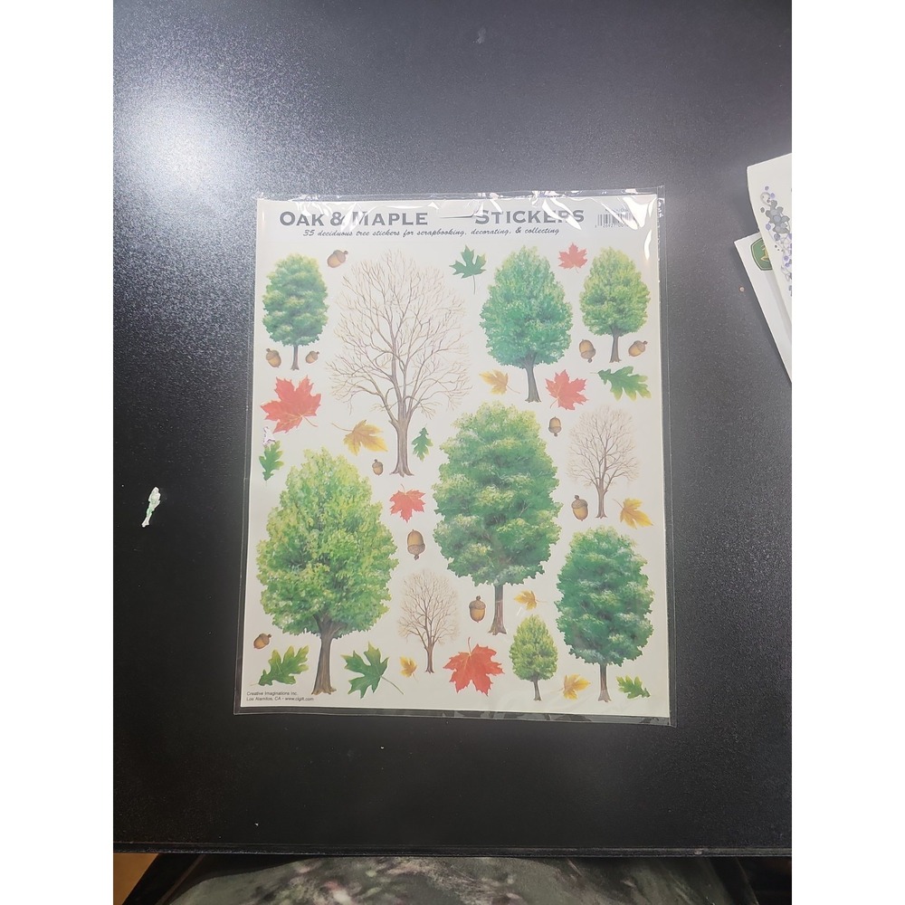 Tree Stickers Oak & Maple Creative Imaginations‎ 8x10 Sheet Vintage Retired